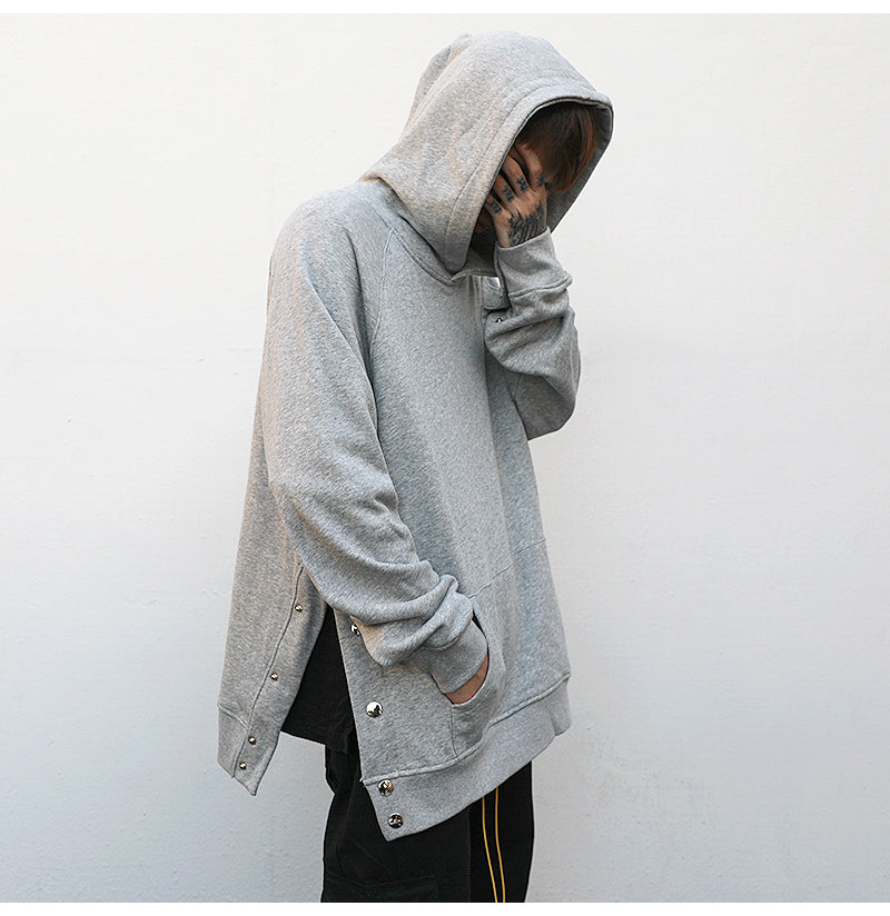Side Snap Hoodie - threadspired