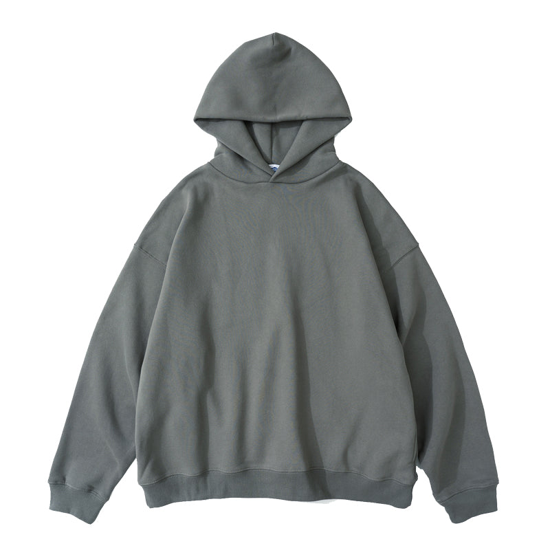 Solid Color Cotton Hoodie - threadspired