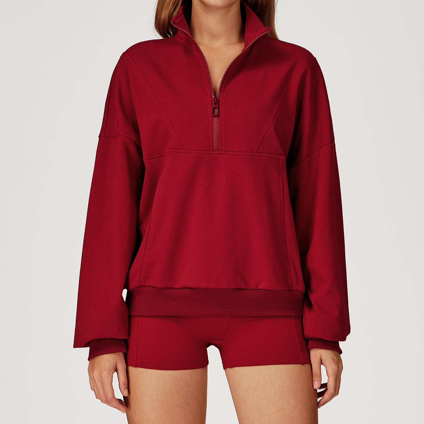 Casual Zippered Sweater - threadspired