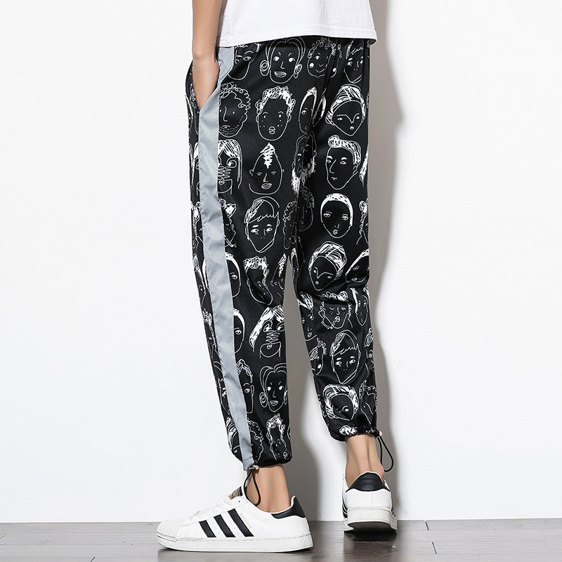 Luminous stripe trousers - threadspired