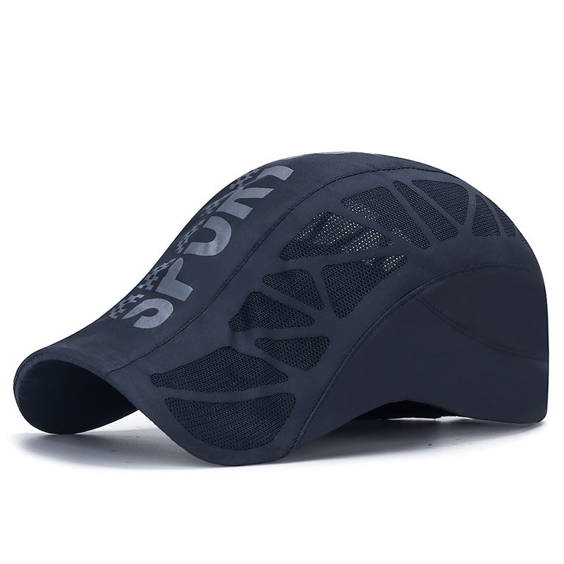 SPORT Letter Forward Hat Men's Breathable Mesh - threadspired