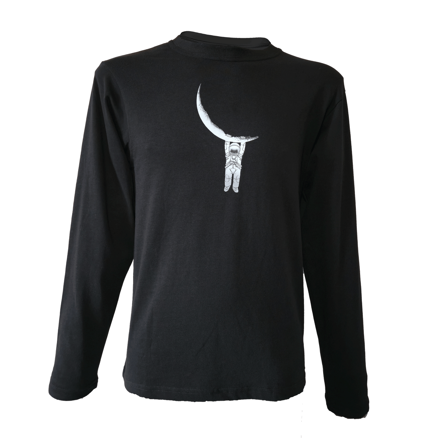 Regular Fit Full Sleeve - Black (Hanging Spaceman)