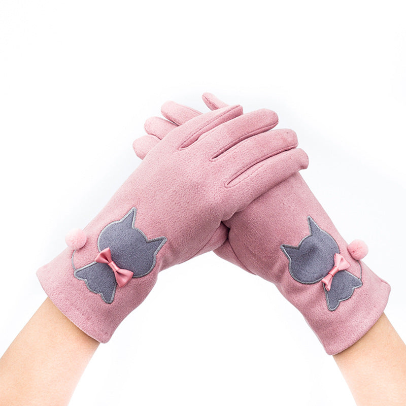 Embroidered Cat Gloves - threadspired