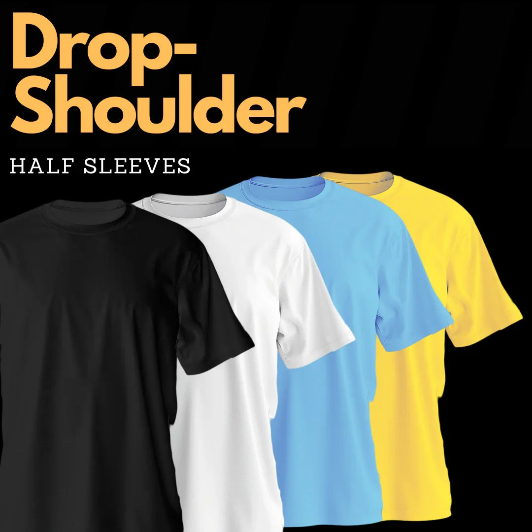 Drop Shoulder Half Sleeve - threadspired