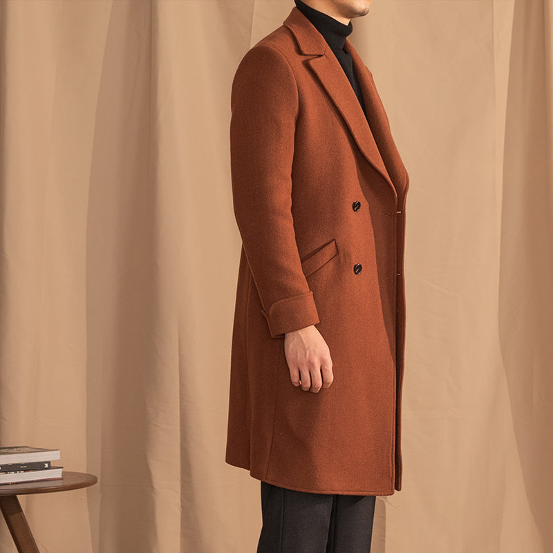 Mid-length Wool Overcoat - threadspired