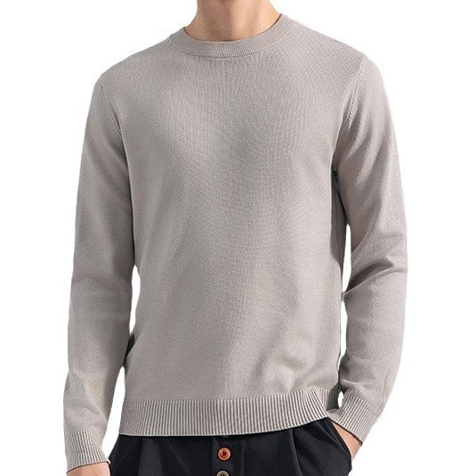 Solid Colour Casual Sweater - threadspired