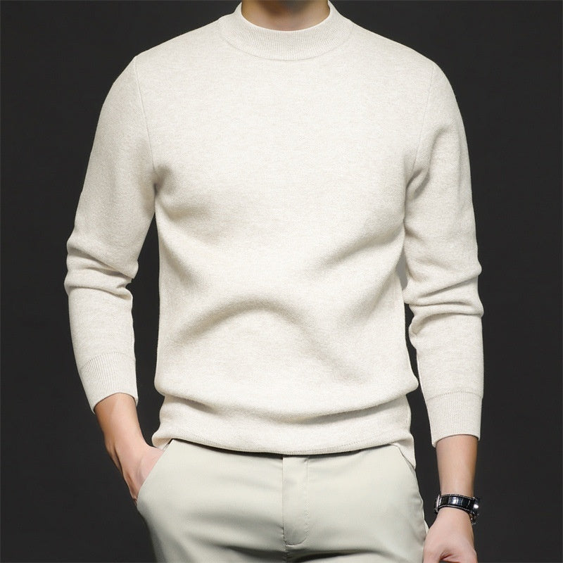 Plain Knitted Sweater - threadspired