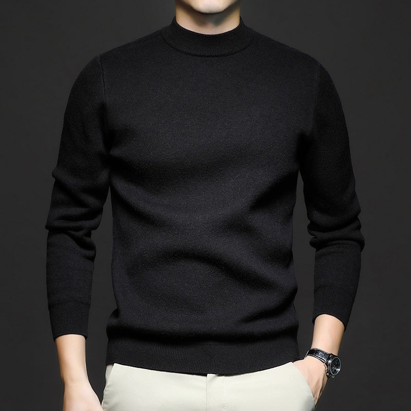 Plain Knitted Sweater - threadspired
