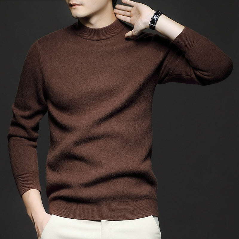 Plain Knitted Sweater - threadspired