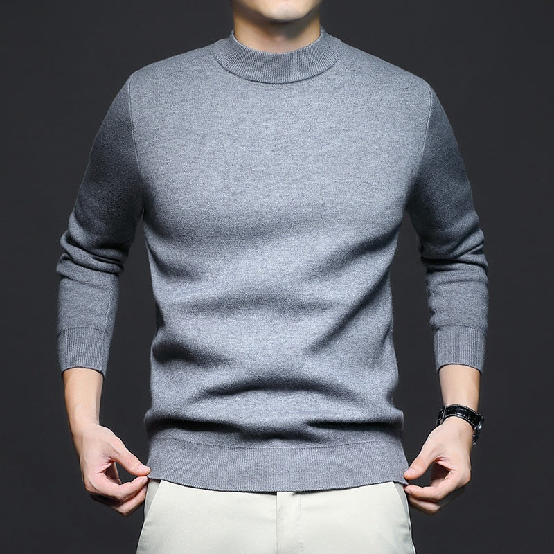 Plain Knitted Sweater - threadspired