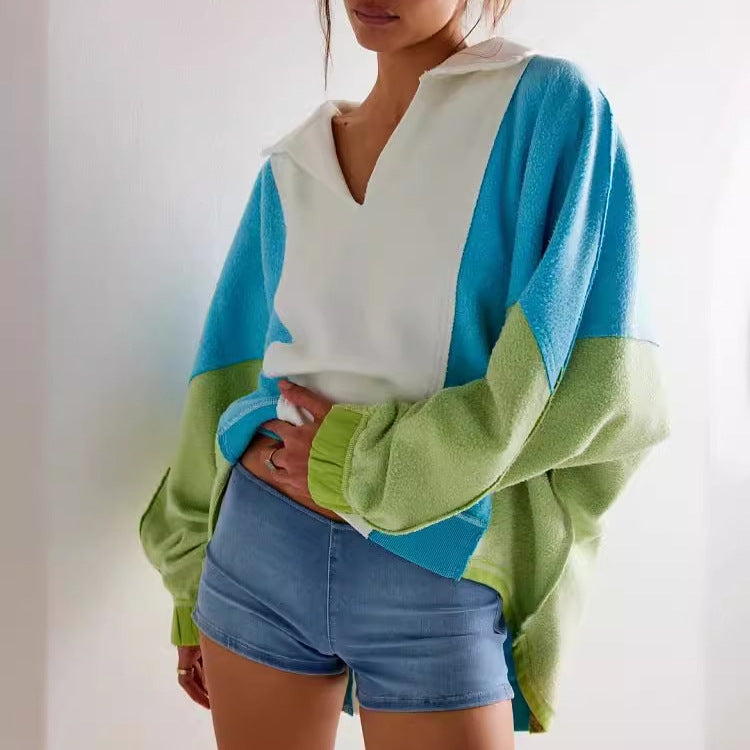 Loose And Lazy Style Cross-border Leisure Pullover Sweatshirt - threadspired
