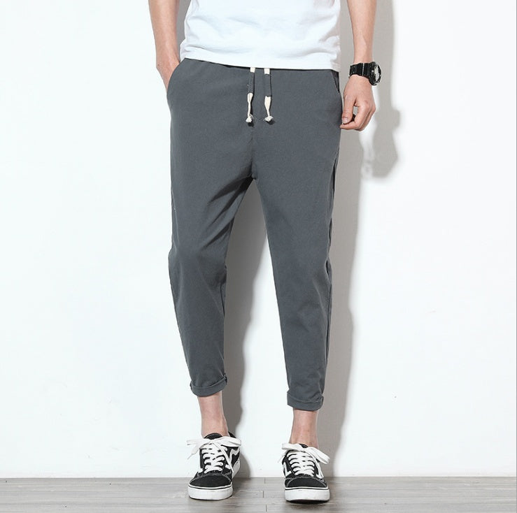 casual cotton pants - threadspired