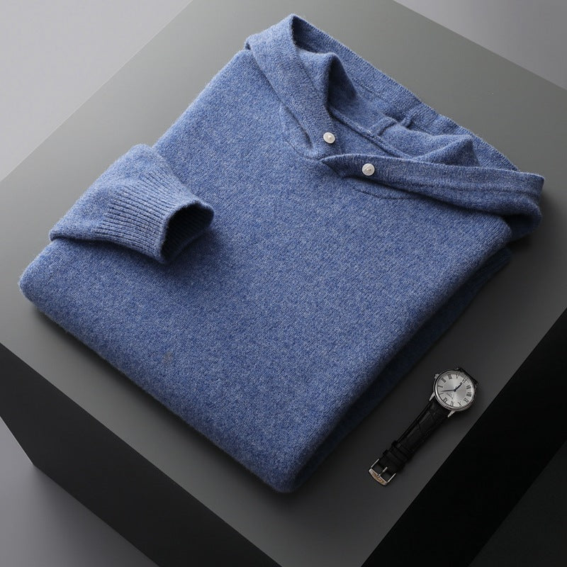 Crew-Neck Full-Wool Sweater - threadspired