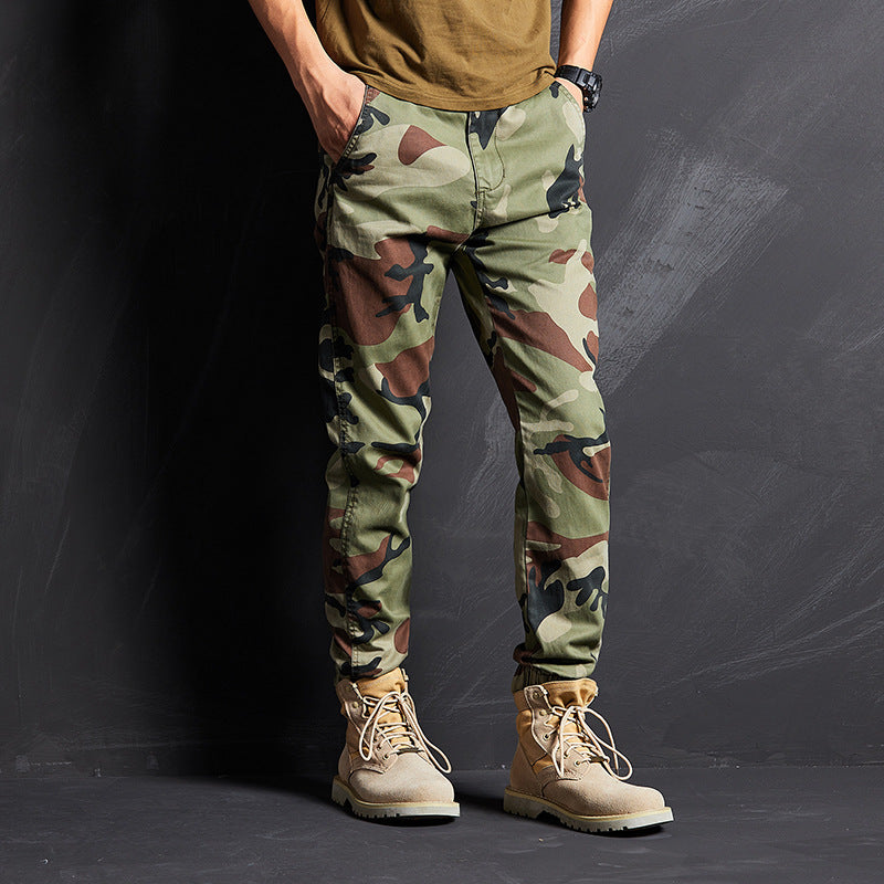 Camouflage Slim-fit Pants - threadspired