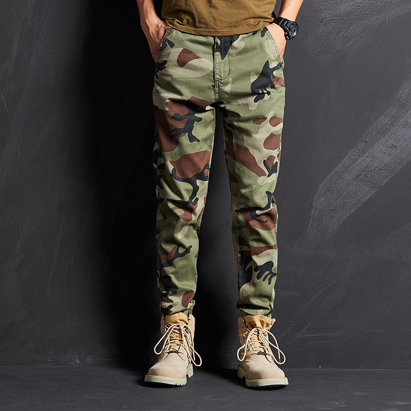 Camouflage Slim-fit Pants - threadspired