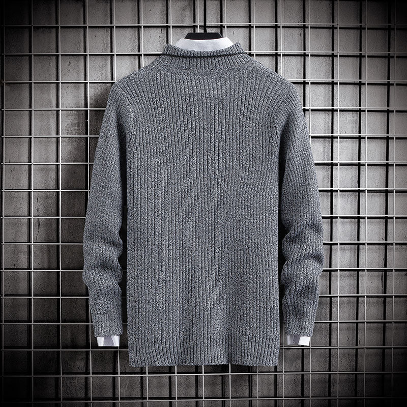 Slim Knitted Sweater - threadspired