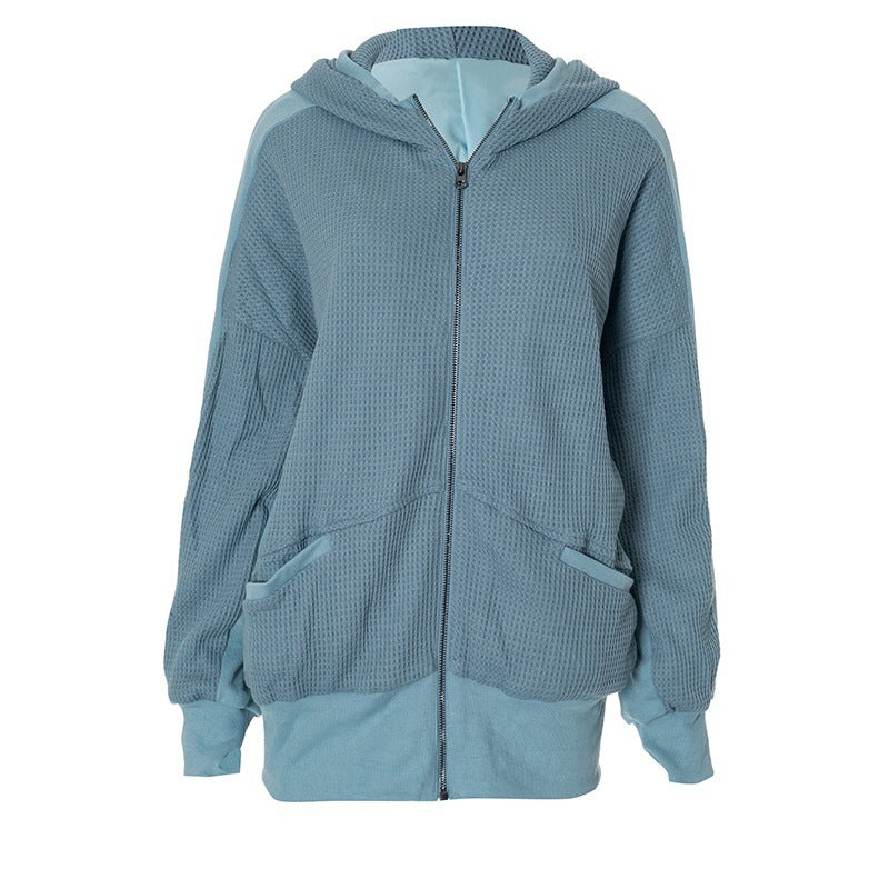 Loose-Fit Sweater-style Jacket - threadspired