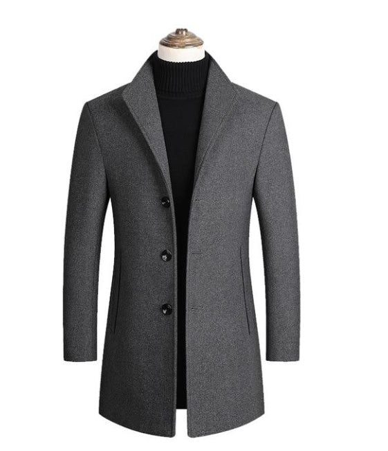 Solid Color overcoat - threadspired