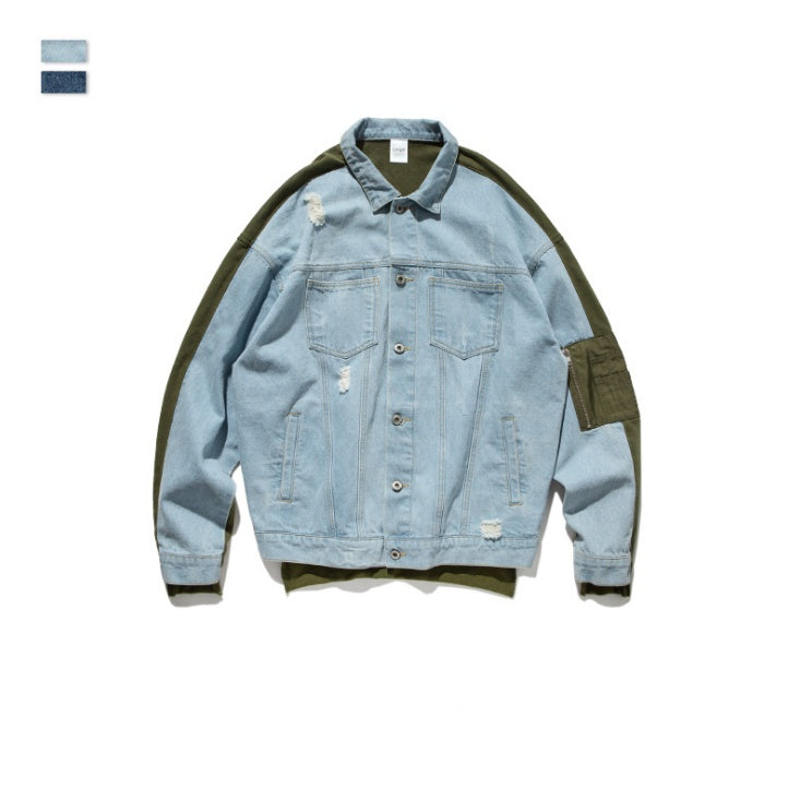 Ripped denim Jacket - threadspired