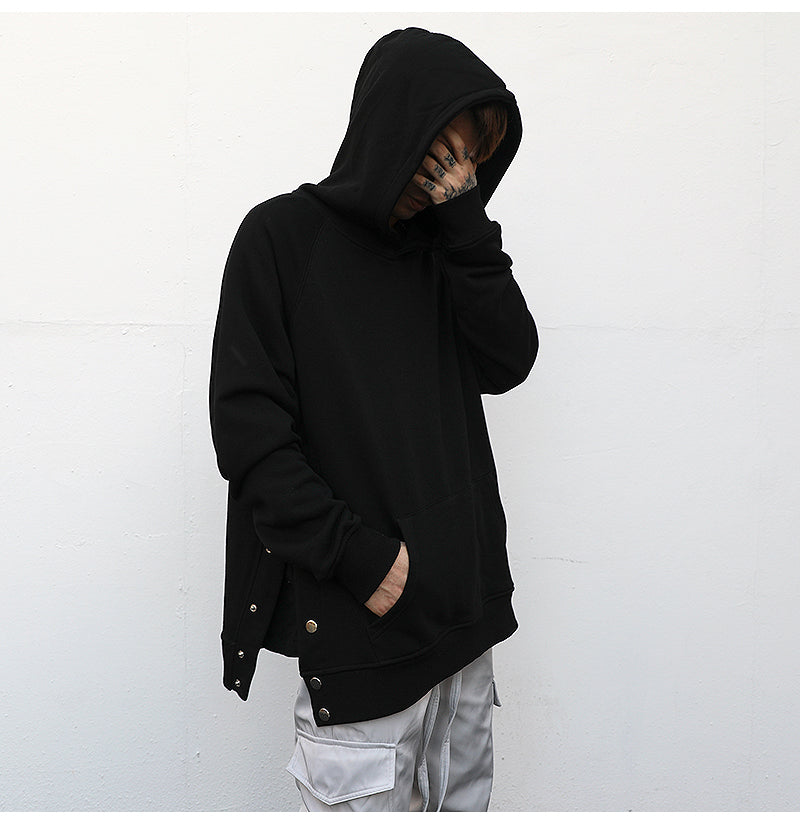 Side Snap Hoodie - threadspired