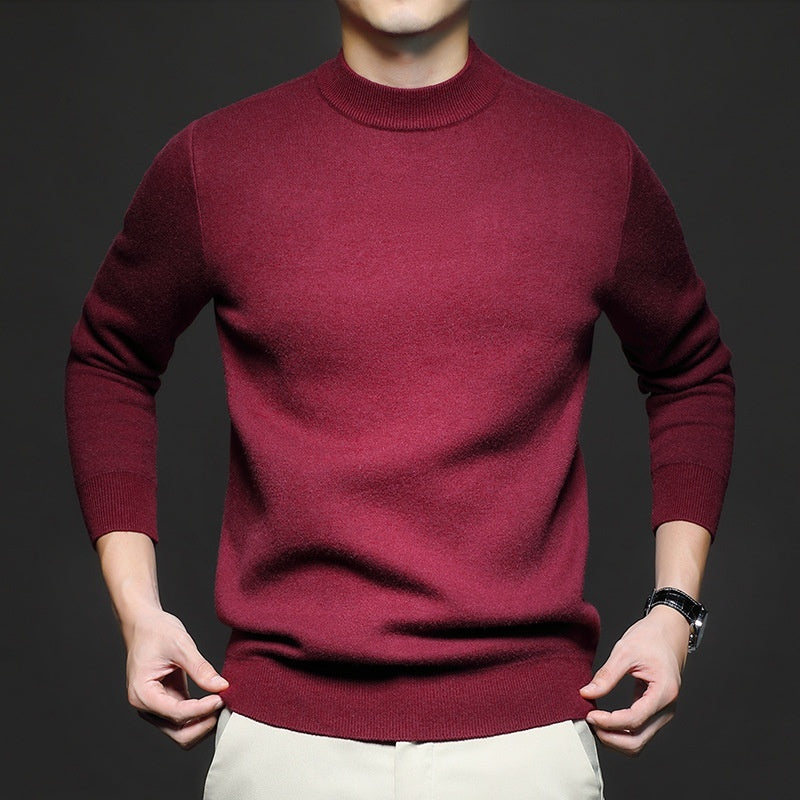 Plain Knitted Sweater - threadspired