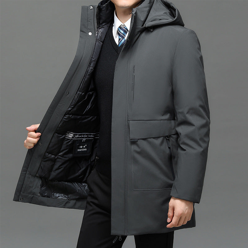 Men's Thickened Detachable Liner Thermal Cotton Padded Jacket - threadspired