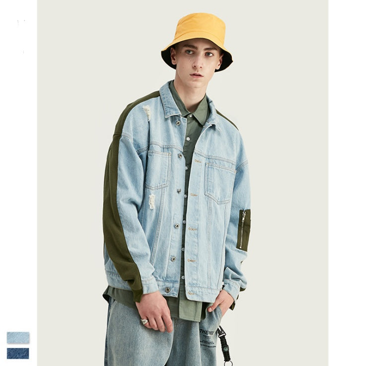 Ripped denim Jacket - threadspired