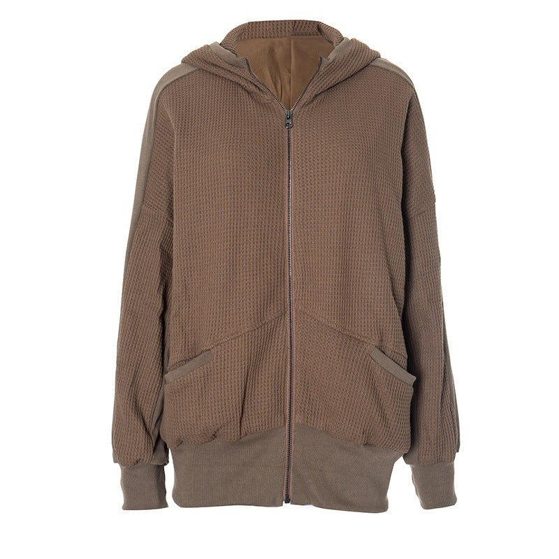 Loose-Fit Sweater-style Jacket - threadspired