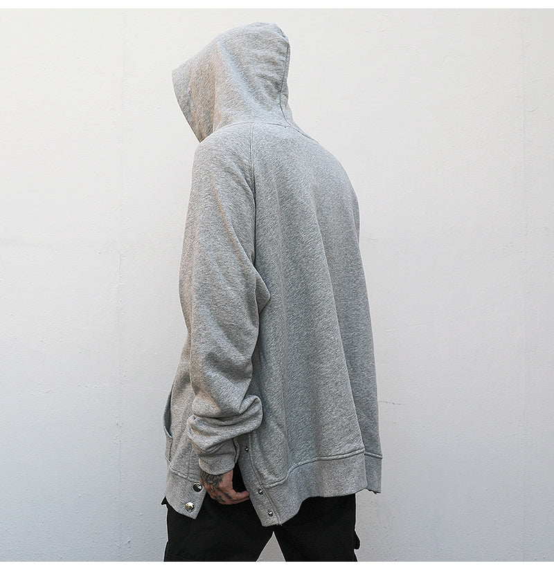 Side Snap Hoodie - threadspired