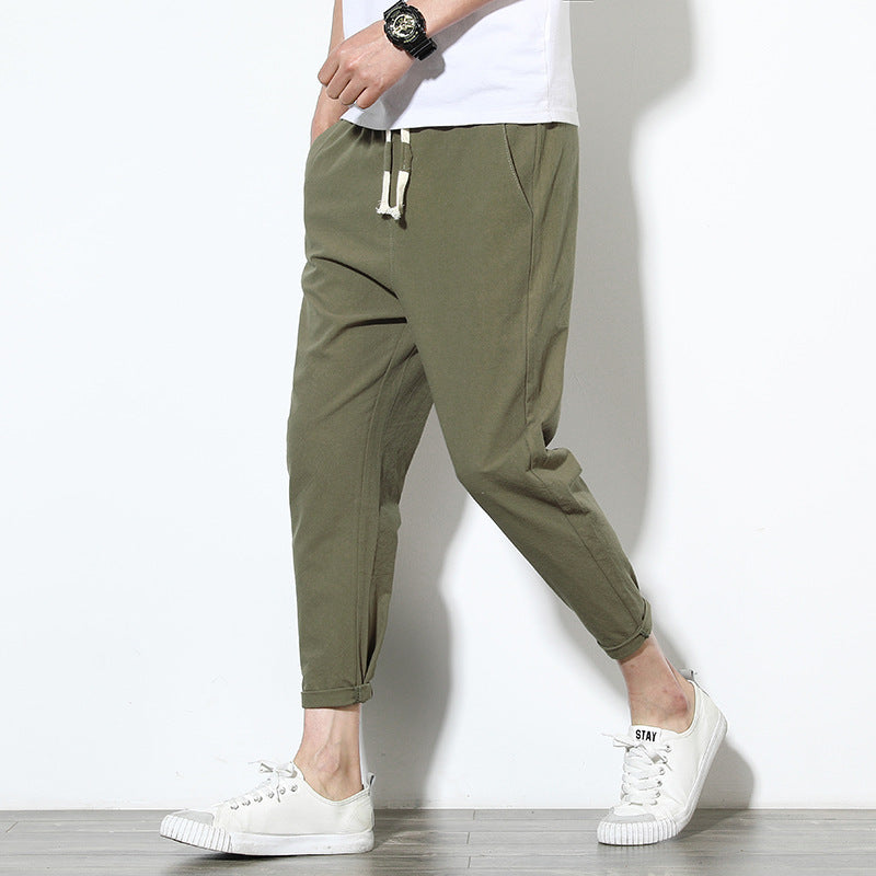 casual cotton pants - threadspired