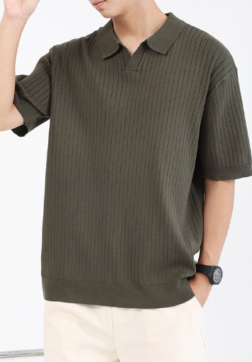 Turn-down Collar Polo T-shirt - threadspired