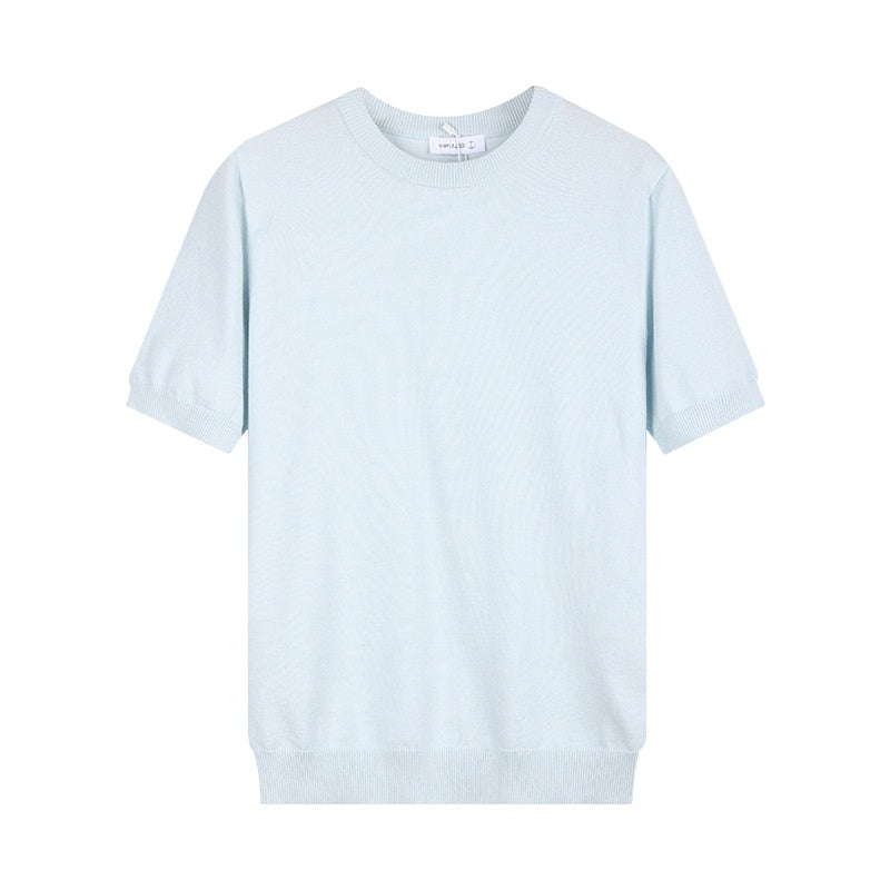 Short-sleeved Sweater Shirt - threadspired