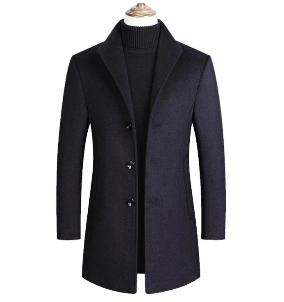 Solid Color overcoat - threadspired