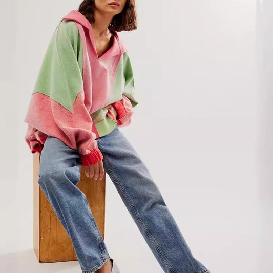 Loose And Lazy Style Cross-border Leisure Pullover Sweatshirt - threadspired