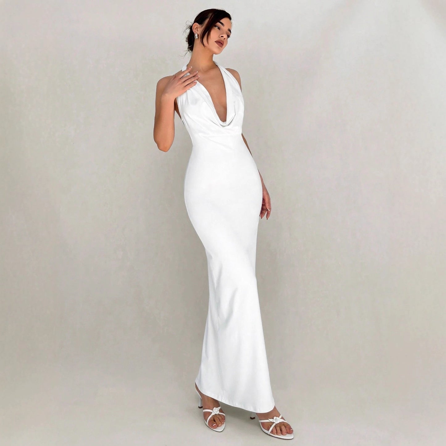 Slim-fit Design Long Dress