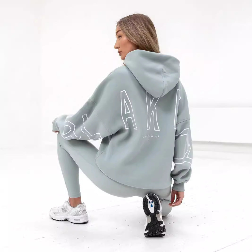 Thickened Long Sleeve Loose-fit Hoodie - threadspired