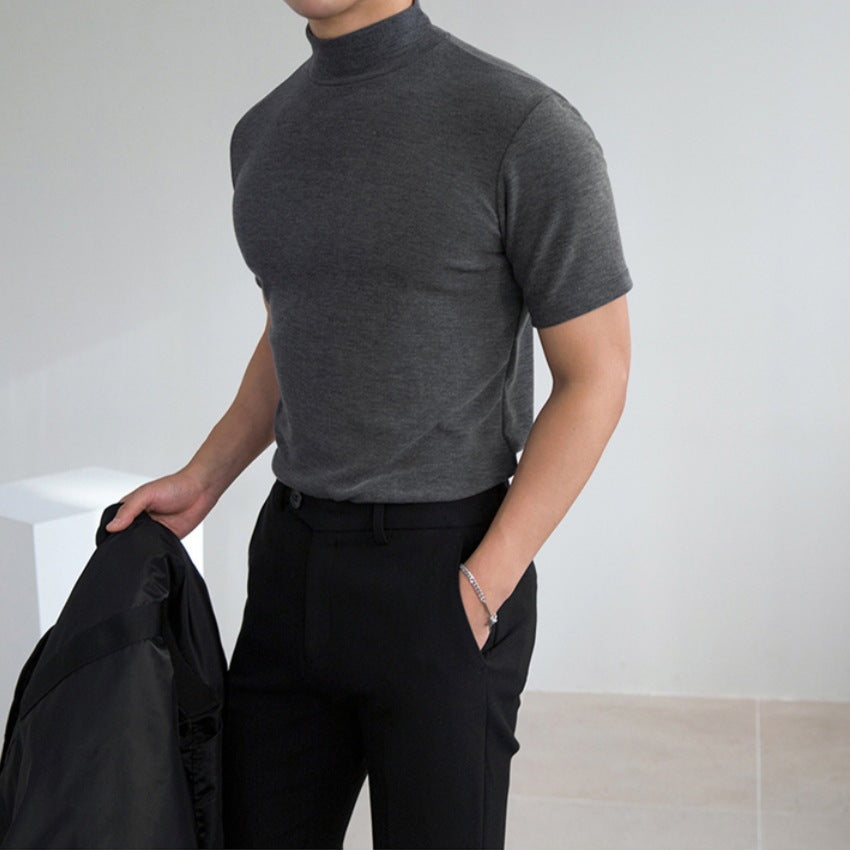 Cross-border Solid-color Short-sleeve T-shirt - threadspired