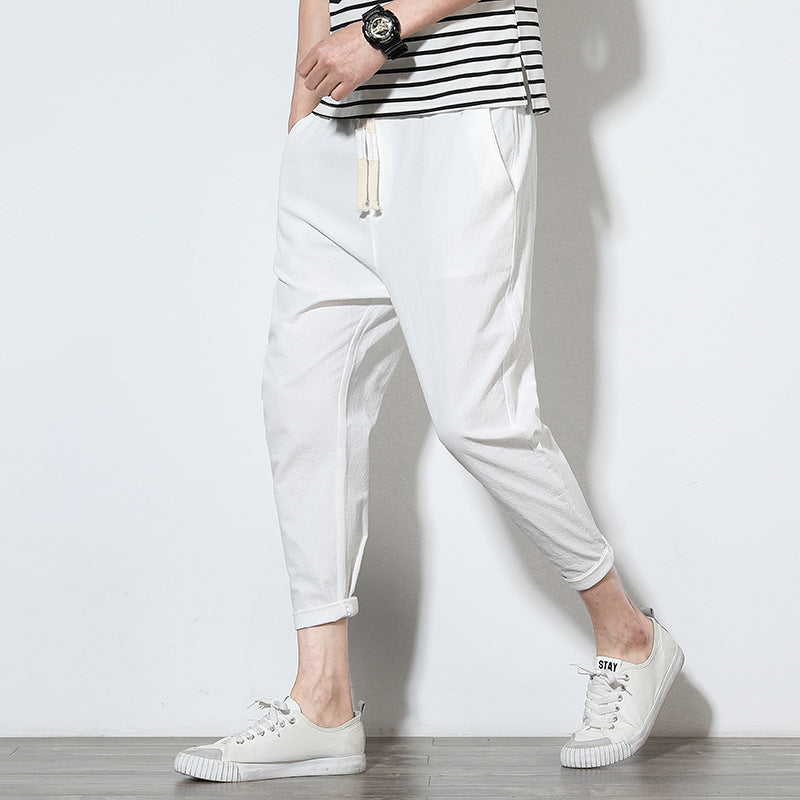 casual cotton pants - threadspired