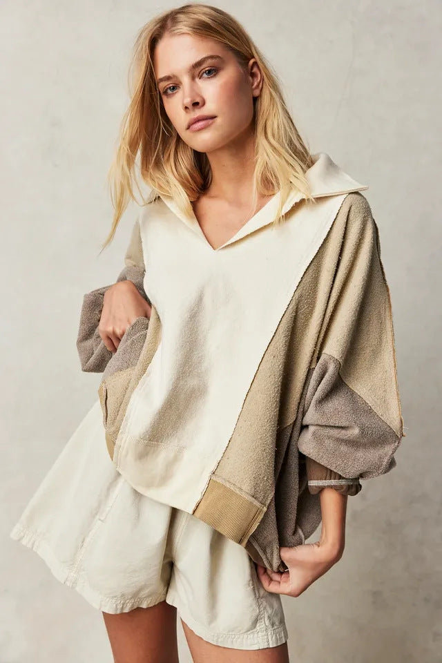 Loose And Lazy Style Cross-border Leisure Pullover Sweatshirt - threadspired