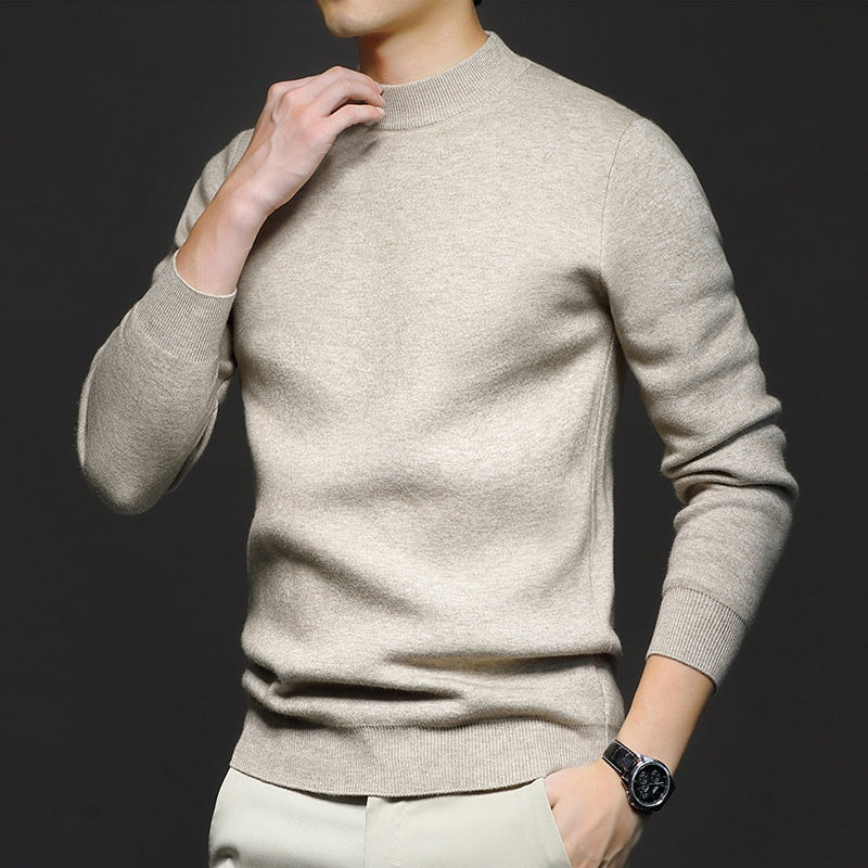 Plain Knitted Sweater - threadspired