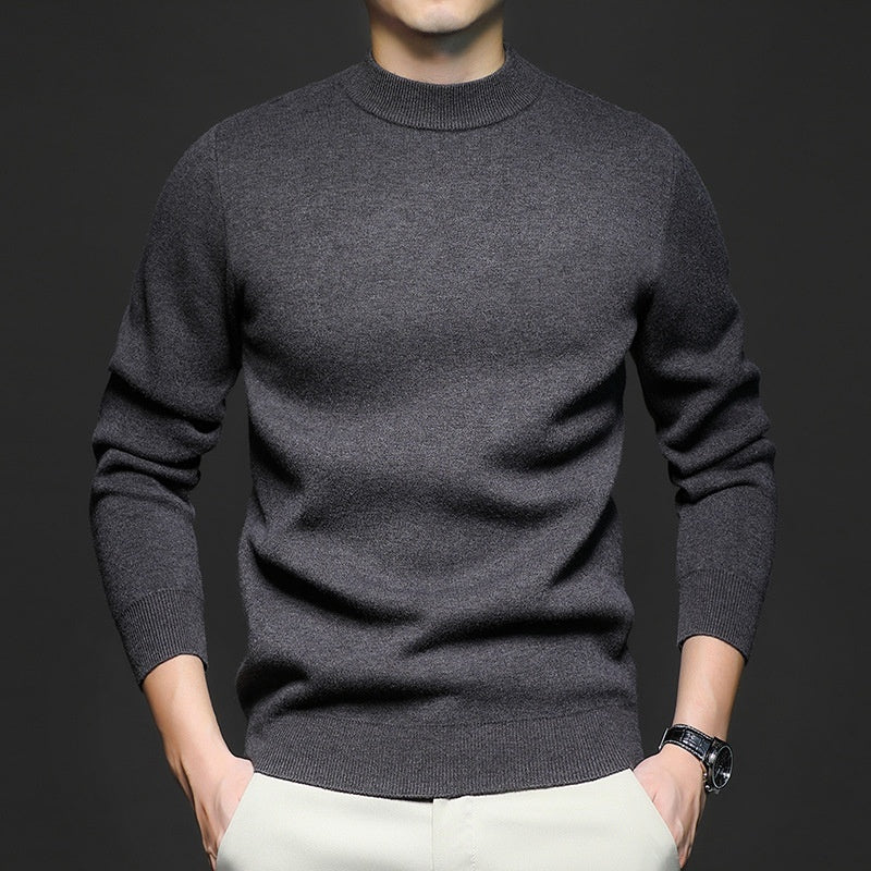 Plain Knitted Sweater - threadspired