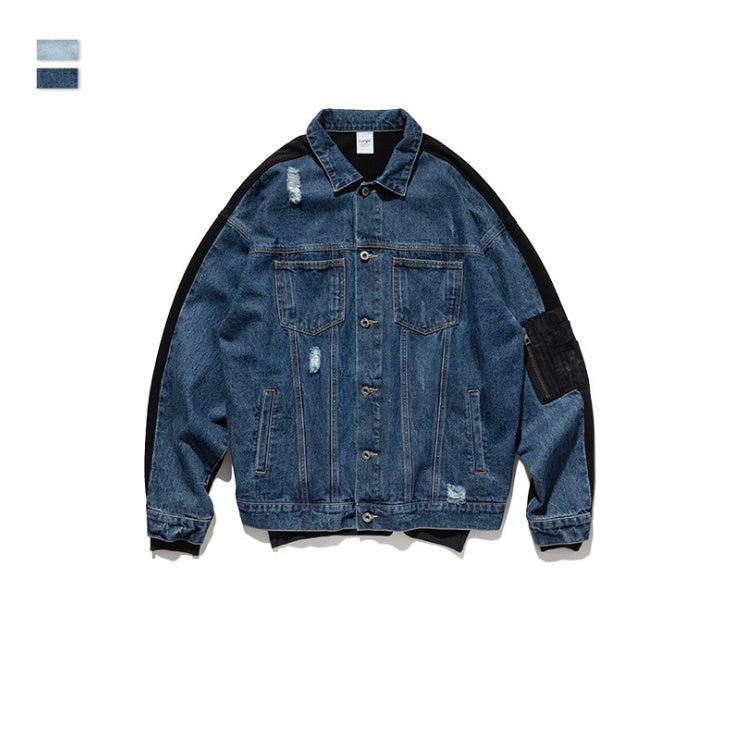Ripped denim Jacket - threadspired