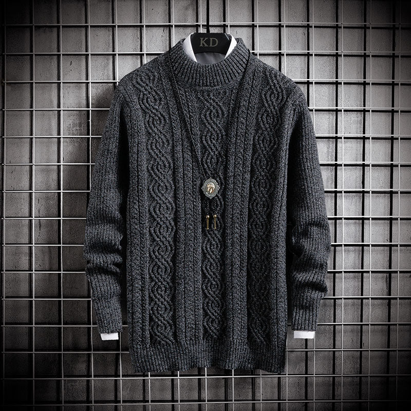 Slim Knitted Sweater - threadspired
