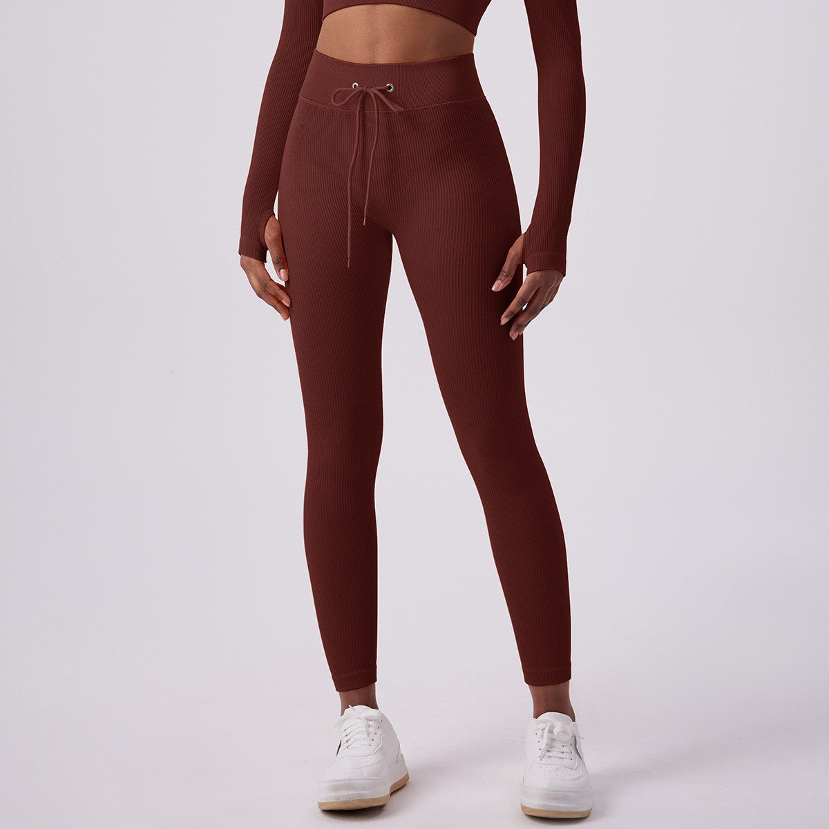 Adjustable Drawstring Yoga Pants - threadspired