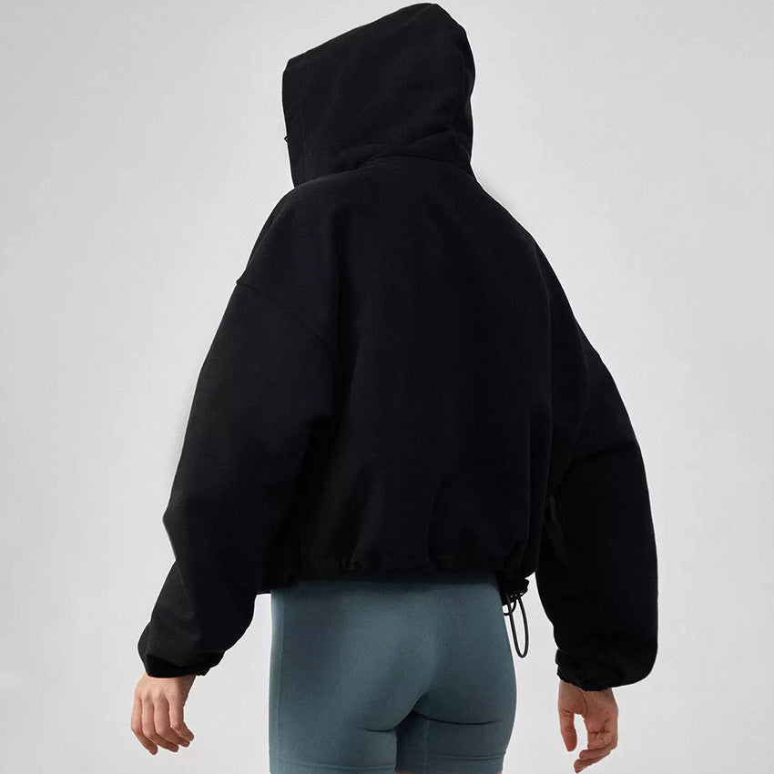 Loose Cardigan-style Hoodie - threadspired