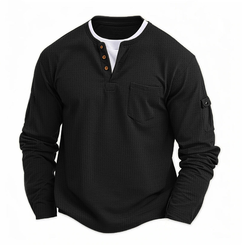 Two Pieces Double V-neck Shirt - threadspired