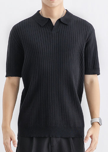 Turn-down Collar Polo T-shirt - threadspired