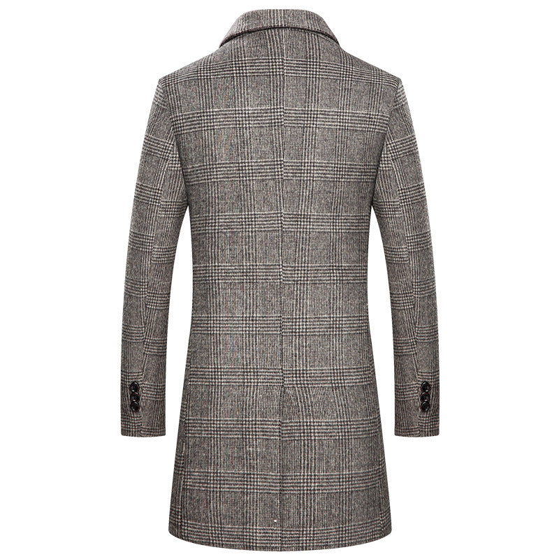 Casual Woolen Overcoat - threadspired