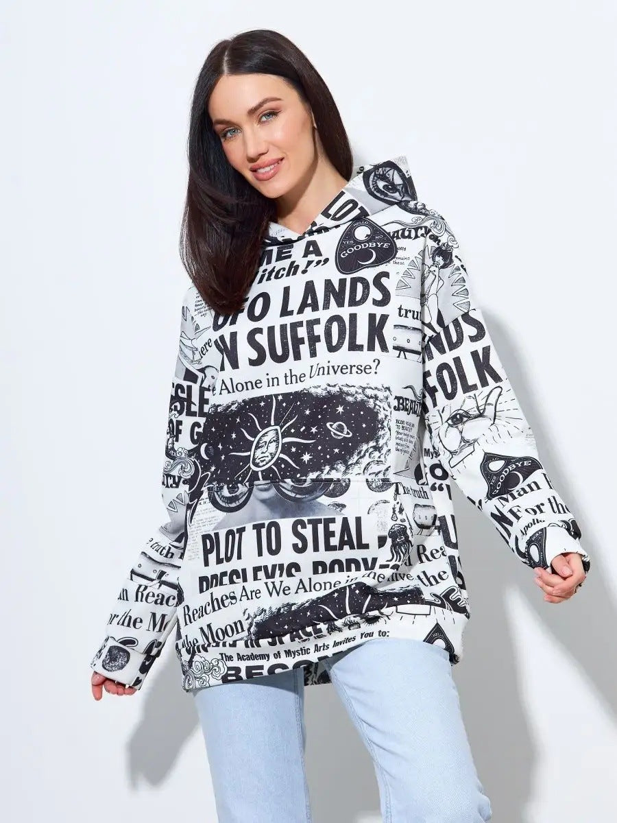 Long-Sleeve Hooded Pullover - threadspired