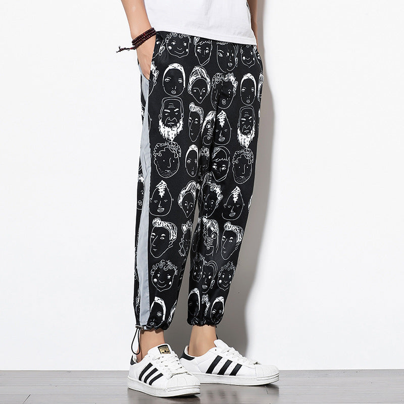 Luminous stripe trousers - threadspired
